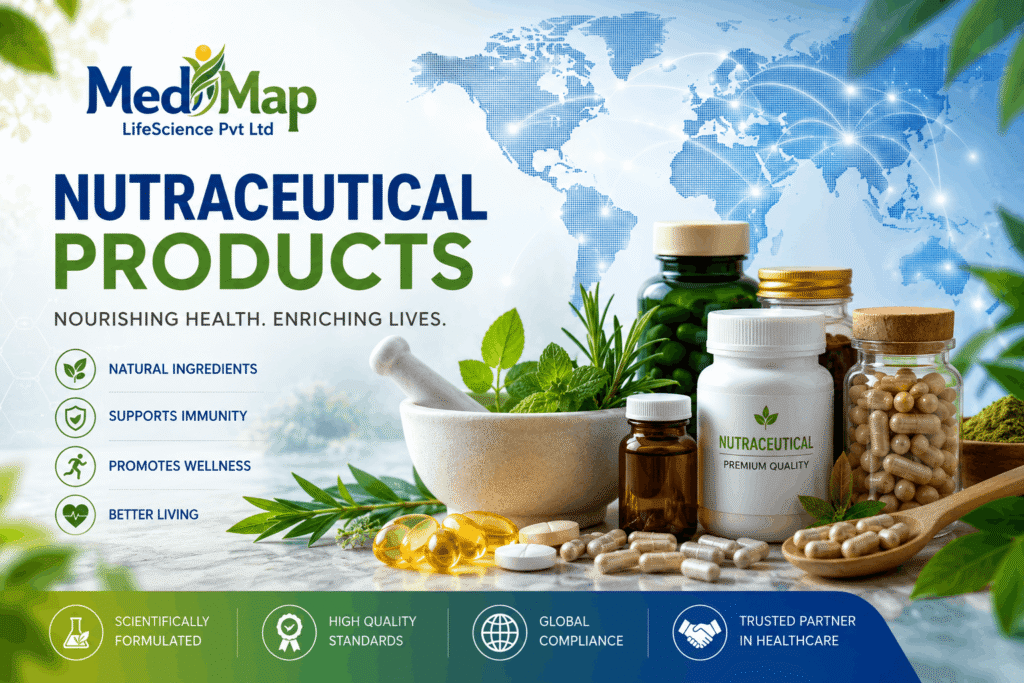 MediMap nutraceutical healthcare products banner